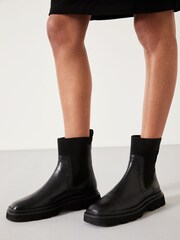 Hush Black Pacey Chunky Chelsea Boots - Image 5 of 5