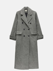 Hush Black Rose Check Double Breasted Coat - Image 6 of 6