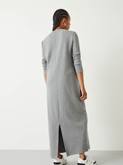 Hush Grey Mel Ribbed Maxi Jersey Dress - Image 2 of 5