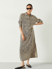 Hush Natural Toria Midi Shirt Dress - Image 1 of 5