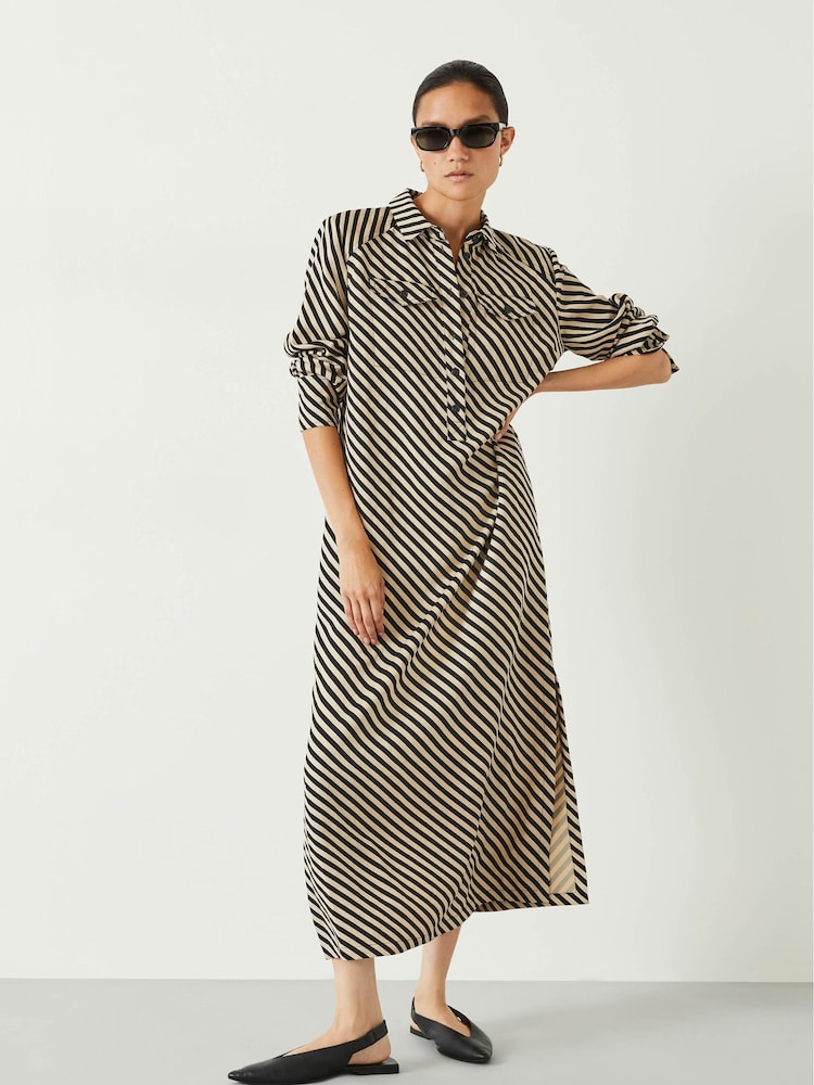 Hush Natural Toria Midi Shirt Dress - Image 1 of 5