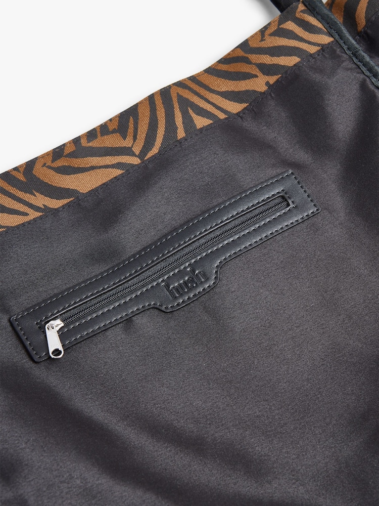 Hush Brown Vero Zebra Print Tote Bag - Image 2 of 5