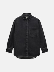 Hush Black Daya Denim 100% Cotton Shirt - Image 5 of 5