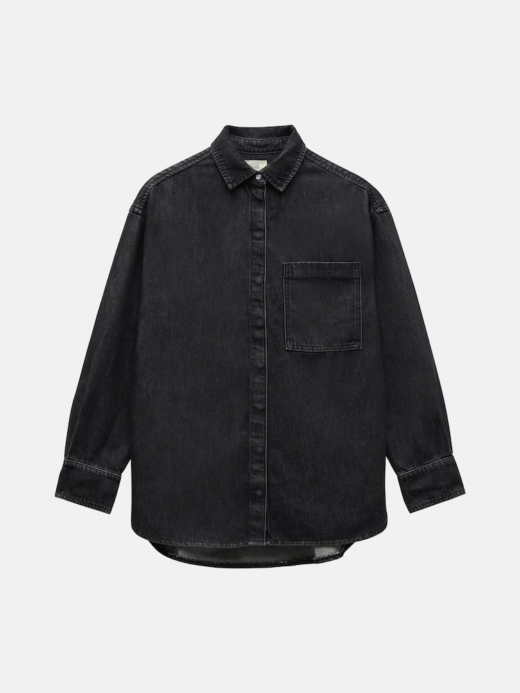 Hush Black Daya Denim 100% Cotton Shirt - Image 5 of 5