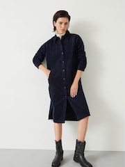 Hush Blue Alanna Cord Shirt Dress - Image 1 of 5