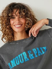 Hush Grey Lamour and Paix Sweatshirt - Image 4 of 5