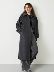Hush Grey Marlowe Relaxed Raglan Coat - Image 1 of 5