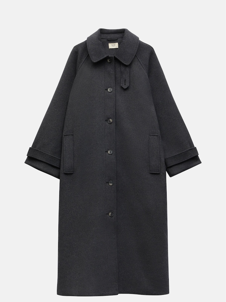 Hush Grey Marlowe Relaxed Raglan Coat - Image 5 of 5