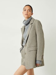 Hush Brown Esmae Checked Blazer - Image 4 of 6
