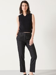 Hush Black Amanda Cropped Suit Trousers - Image 1 of 5