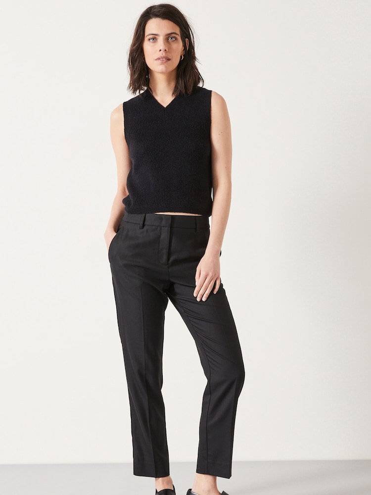 Hush Black Amanda Cropped Suit Trousers - Image 1 of 5