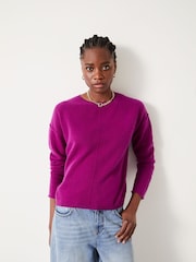 Hush Purple Saphira Cashmere Jumper - Image 2 of 5
