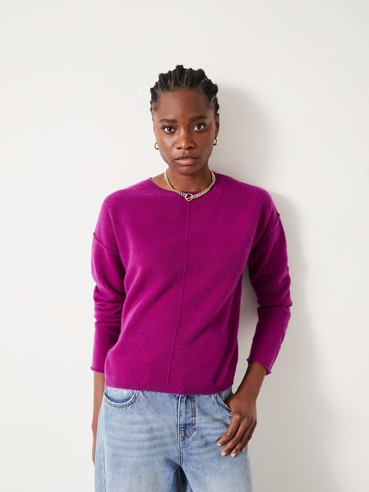 Hush Purple Saphira Cashmere Jumper - Image 2 of 5