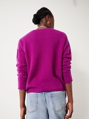 Hush Purple Saphira Cashmere Jumper - Image 3 of 5