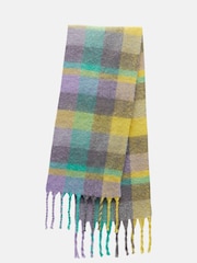 Hush Green Asteria Check Scarf - Image 3 of 3