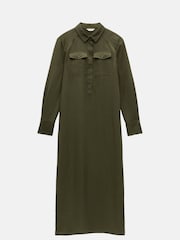 Hush Green Toria Midi Shirt Dress - Image 5 of 5