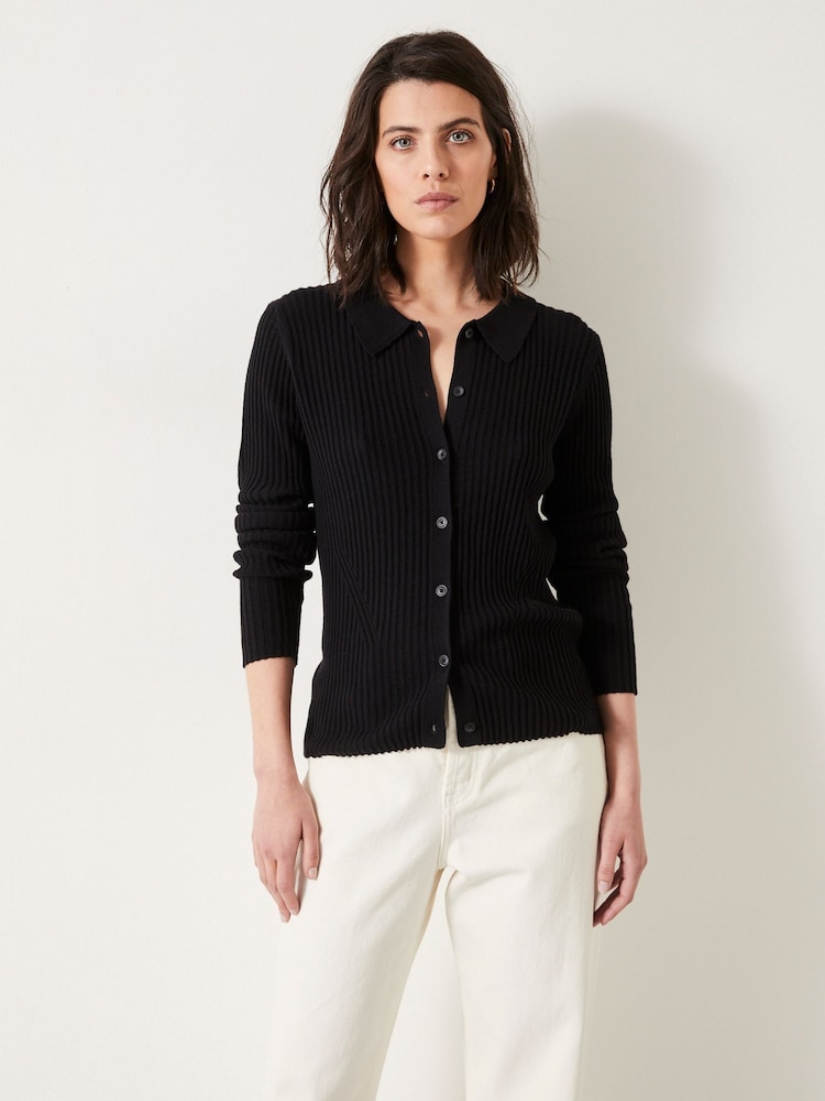 Hush Black Miquita Knitted Shirt - Image 1 of 5