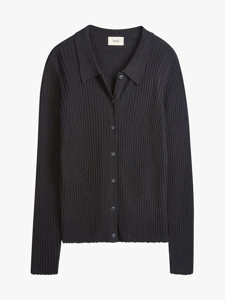 Hush Black Miquita Knitted Shirt - Image 5 of 5