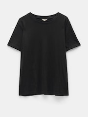 Hush Black Hattie 100% Cotton Slub Crew Neck T-Shirt - Image 5 of 5