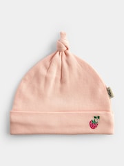 Jojo Maman Bébé Pink Strawberry 3-Pack Hats - Image 4 of 8