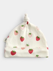 Jojo Maman Bébé Pink Strawberry 3-Pack Hats - Image 6 of 8