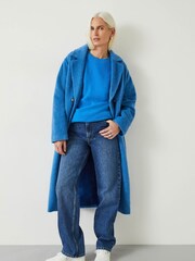Hush Blue Maren Crew Neck Knitted Jumper - Image 3 of 5