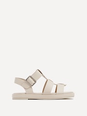 Linzi Cream Camden Padded Sock Gladiator Sandals - Image 2 of 5