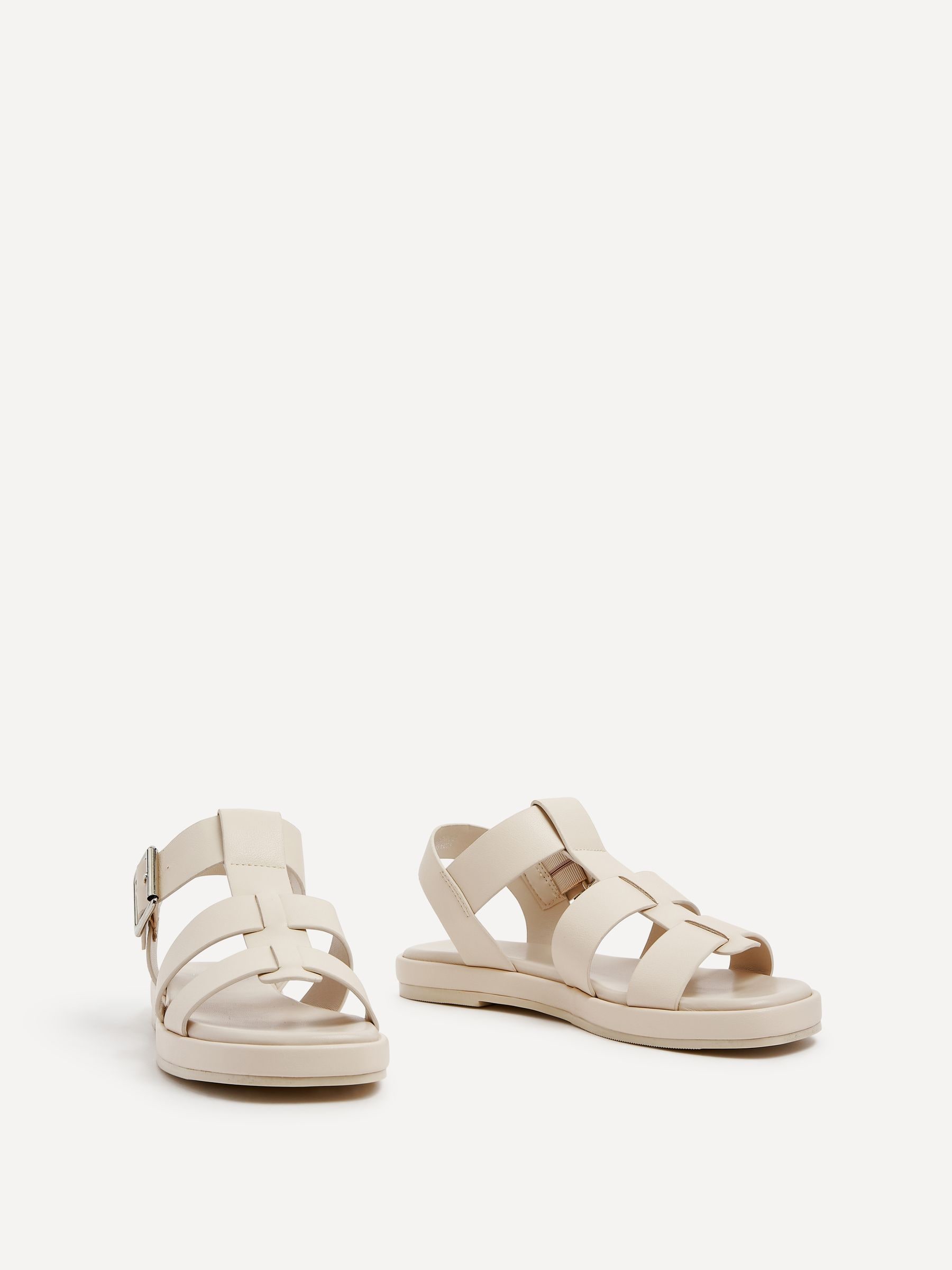 Buy Linzi Cream Camden Padded Sock Gladiator Sandals from Next Romania