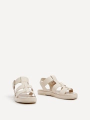 Linzi Cream Camden Padded Sock Gladiator Sandals - Image 3 of 5