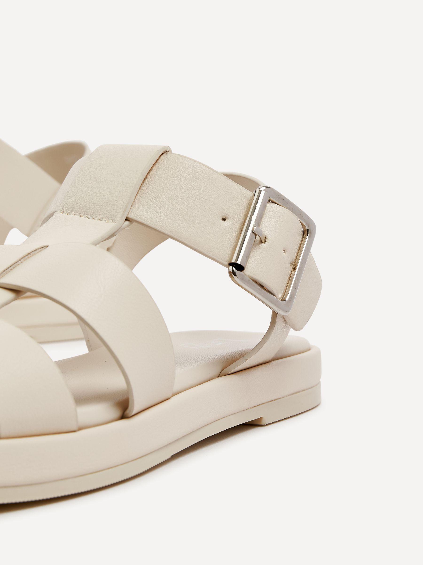 Buy Linzi Cream Camden Padded Sock Gladiator Sandals from the Next