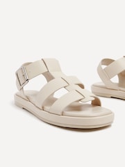 Linzi Cream Camden Padded Sock Gladiator Sandals - Image 4 of 5