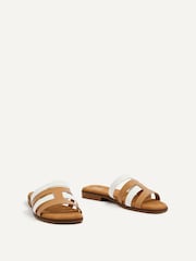 Linzi Cream Eloise Strappy Flat Mules - Image 3 of 5