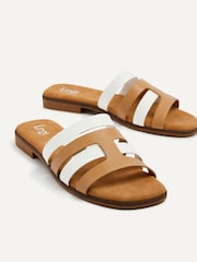 Linzi Cream Eloise Strappy Flat Mules - Image 4 of 5
