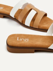 Linzi Cream Eloise Strappy Flat Mules - Image 5 of 5