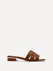 Linzi Brown Caprice Low Heeled Mule Sandals - Image 2 of 5