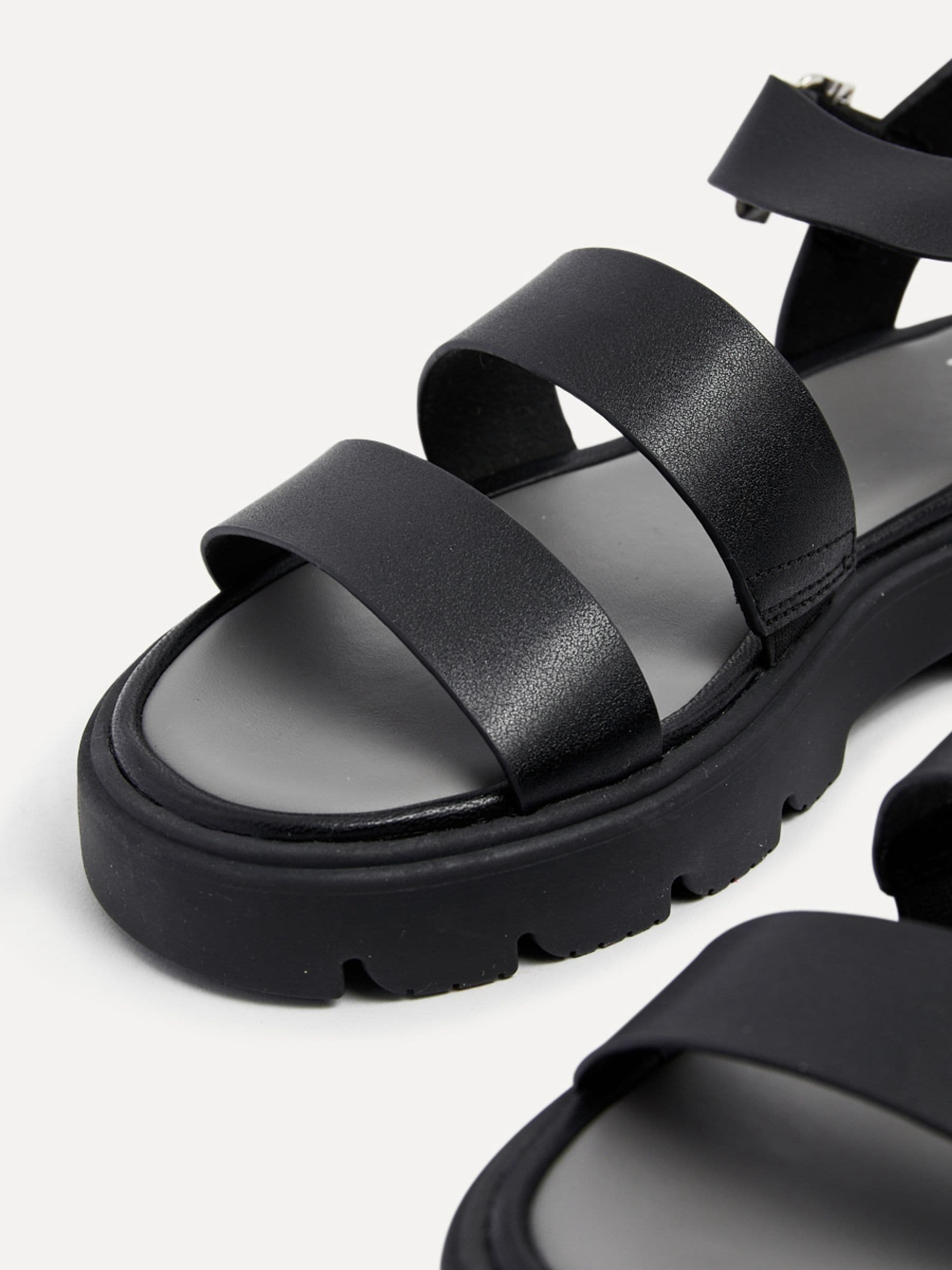 Buy Linzi Black Ramona Two Strap Flatform Sandals from Next Romania