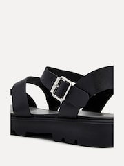 Linzi Black Ramona Two Strap Flatform Sandals - Image 5 of 5