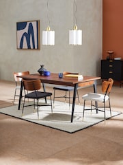 MADE.COM Dark Mango Wood Lucien 6 to 8 Extending Dining Table - Image 2 of 6