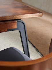 MADE.COM Dark Mango Wood Lucien 6 to 8 Extending Dining Table - Image 3 of 6