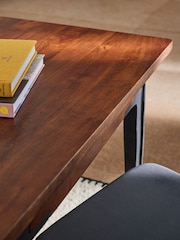 MADE.COM Dark Mango Wood Lucien 6 to 8 Extending Dining Table - Image 4 of 6