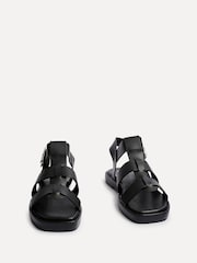 Linzi Black Camden Padded Sock Gladiator Sandals - Image 3 of 5