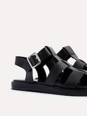 Linzi Black Camden Padded Sock Gladiator Sandals - Image 4 of 5