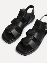 Linzi Black Camden Padded Sock Gladiator Sandals - Image 5 of 5