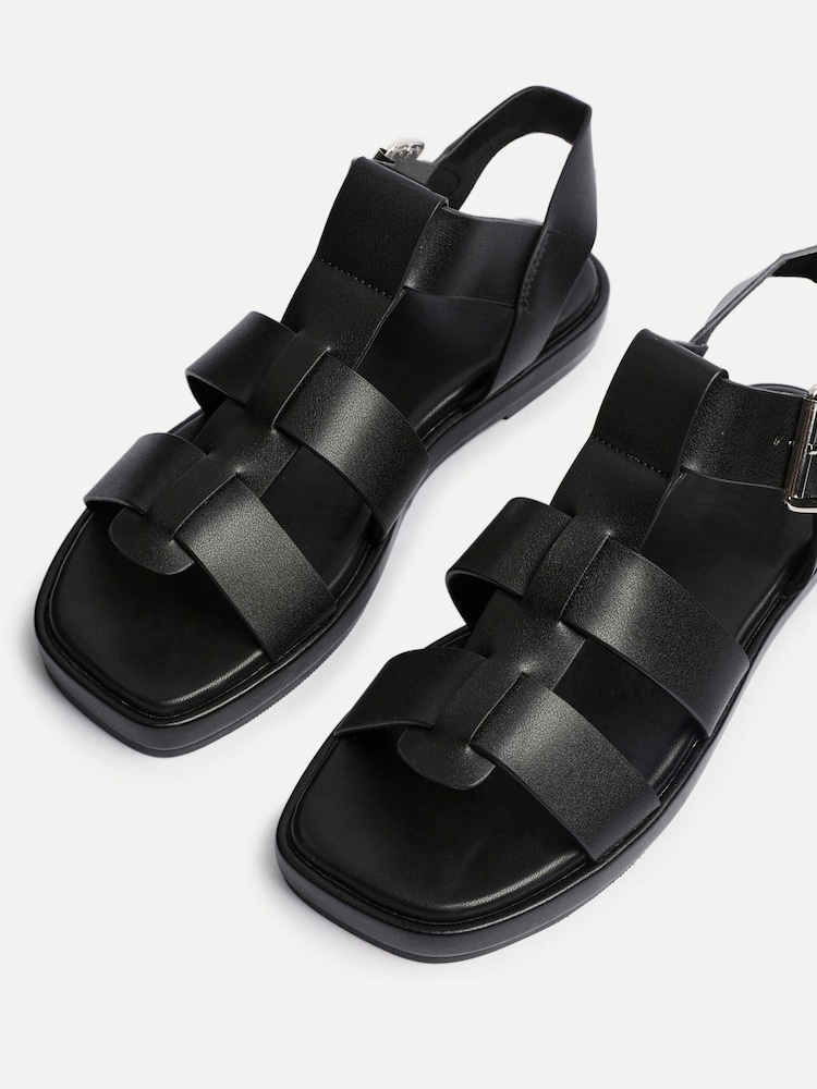 Schwarz - Linzi Camden Wattierte Römersandalen - Bild 5 von 5 Schwarz - Linzi Camden Wattierte Römersandalen - Bild 5 von 5