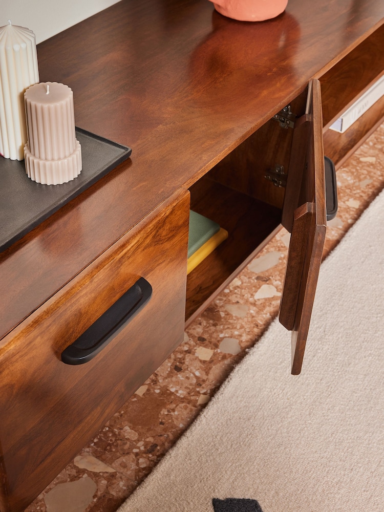 MADE.COM Dark Mango Wood Lucien Up to 60 Inch TV Unit - Image 2 of 4
