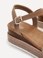 Linzi Cream Puglia Woven Rope Platform Wedges - Image 5 of 5
