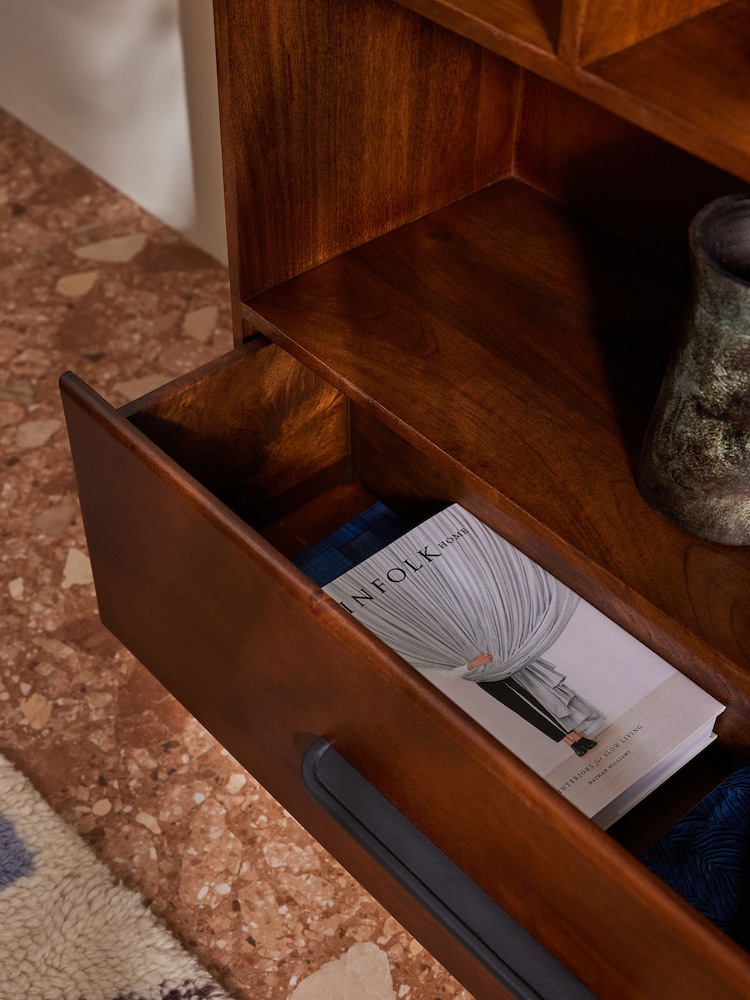 MADE.COM Dark Mango Wood Lucien Bookcase - Image 2 of 4