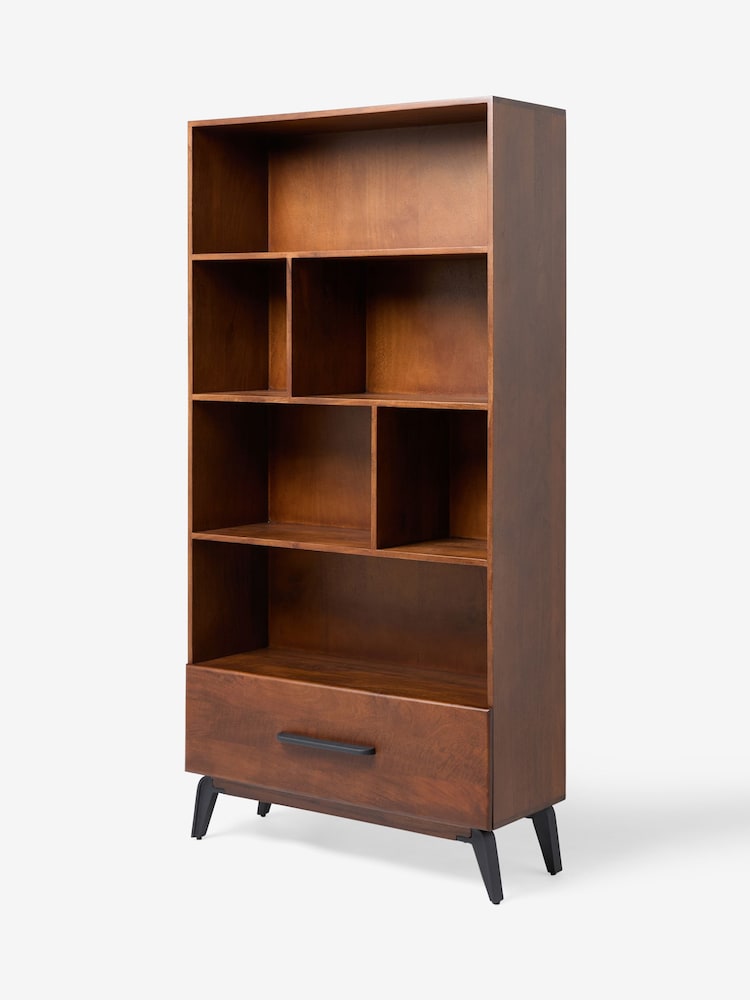 MADE.COM Dark Mango Wood Lucien Bookcase - Image 4 of 4