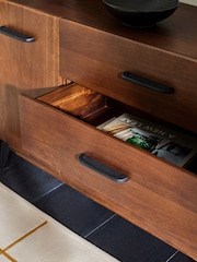 MADE.COM Dark Mango Wood Lucien Small Sideboard - Image 3 of 4