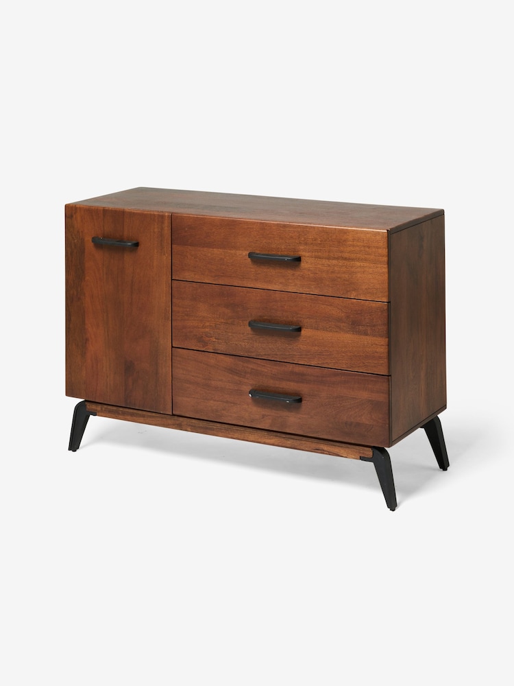 MADE.COM Dark Mango Wood Lucien Small Sideboard - Image 4 of 4